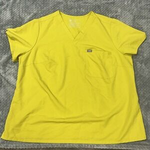 Figs Scrub Top Womens 3XL Technical Collection V Neck Medical Uniform Shirt